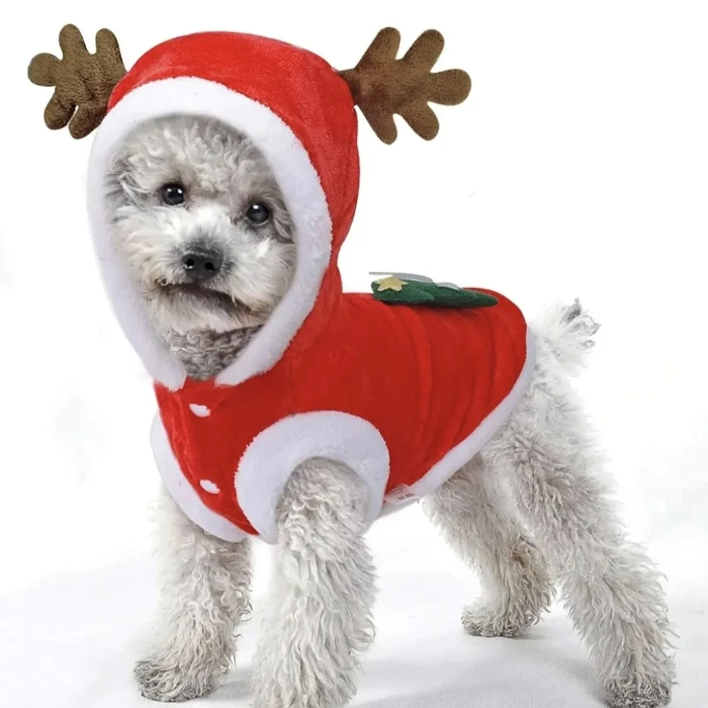 New! Pet Christmas Clothes Costume, Pet Clothes for Small Medium Dogs and Cats